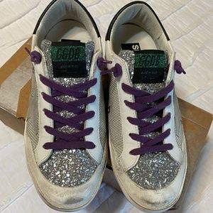 Golden Goose SuperStar Leather Glitter Sneaker 37